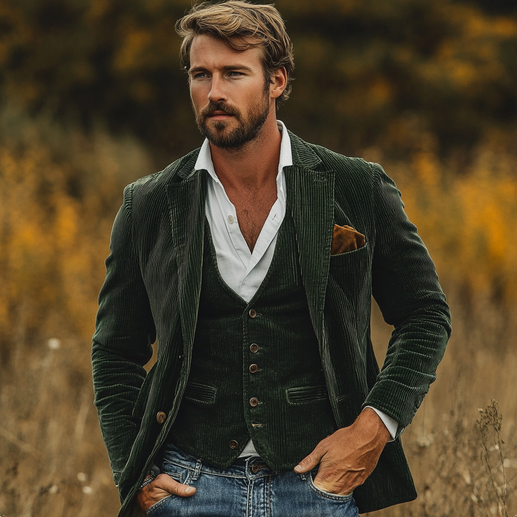 Adam™ Vintage Blazer und Weste