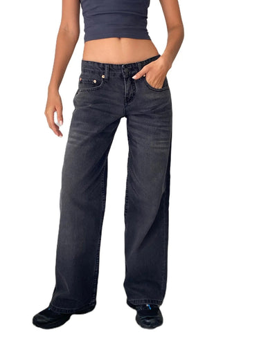 Bella | Niedrig sitzende Baggy Mom Jeans