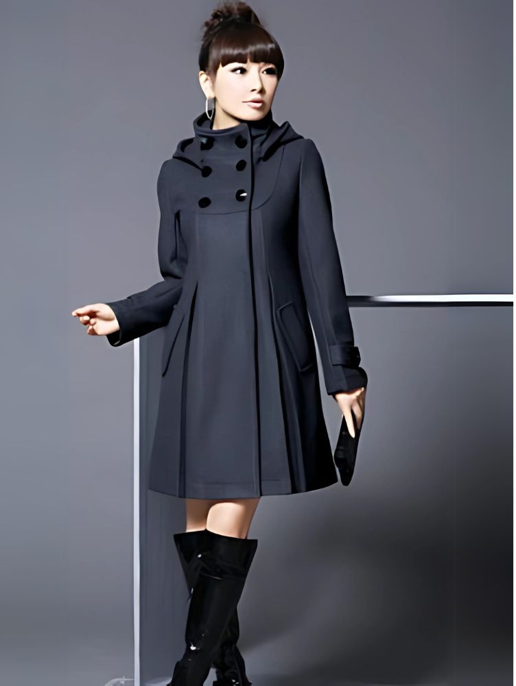 Vielseitiger langer Wintermantel - Berit