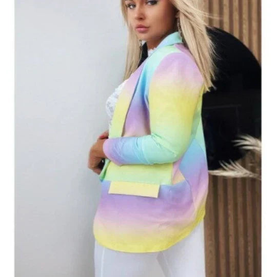 Thanea | damen langarm tie dye blazer