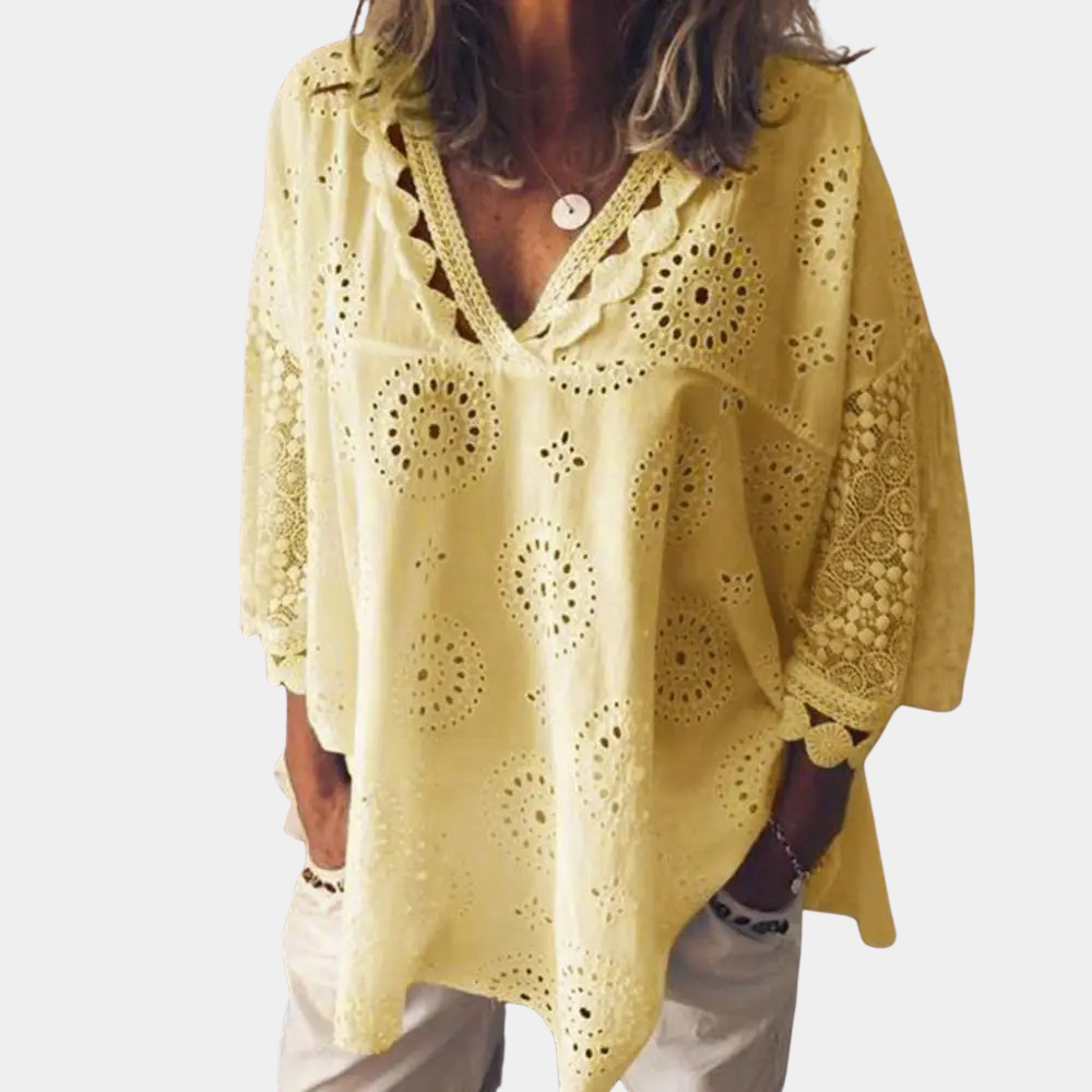 Zeitlose Sommerbluse für vielseitiges Styling - Hannelore